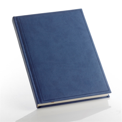 Notesbog - Notesbøger A5 lyseblå italiensk kunstlæder model Milano